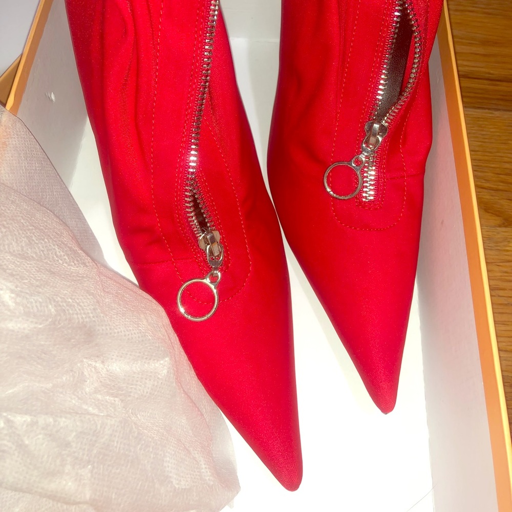 Public Desire Red Boots Size: UK 5/US 7